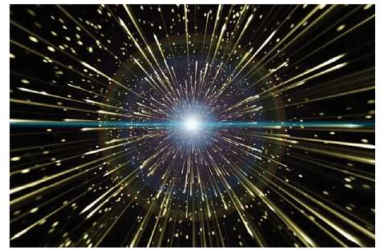 Huge explosion of atom